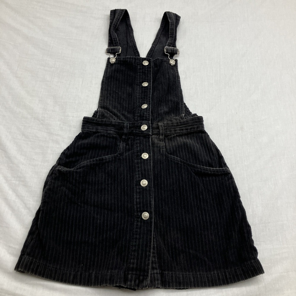 MNG Girls Dress Size4 , Black Denim Corduroy NWT